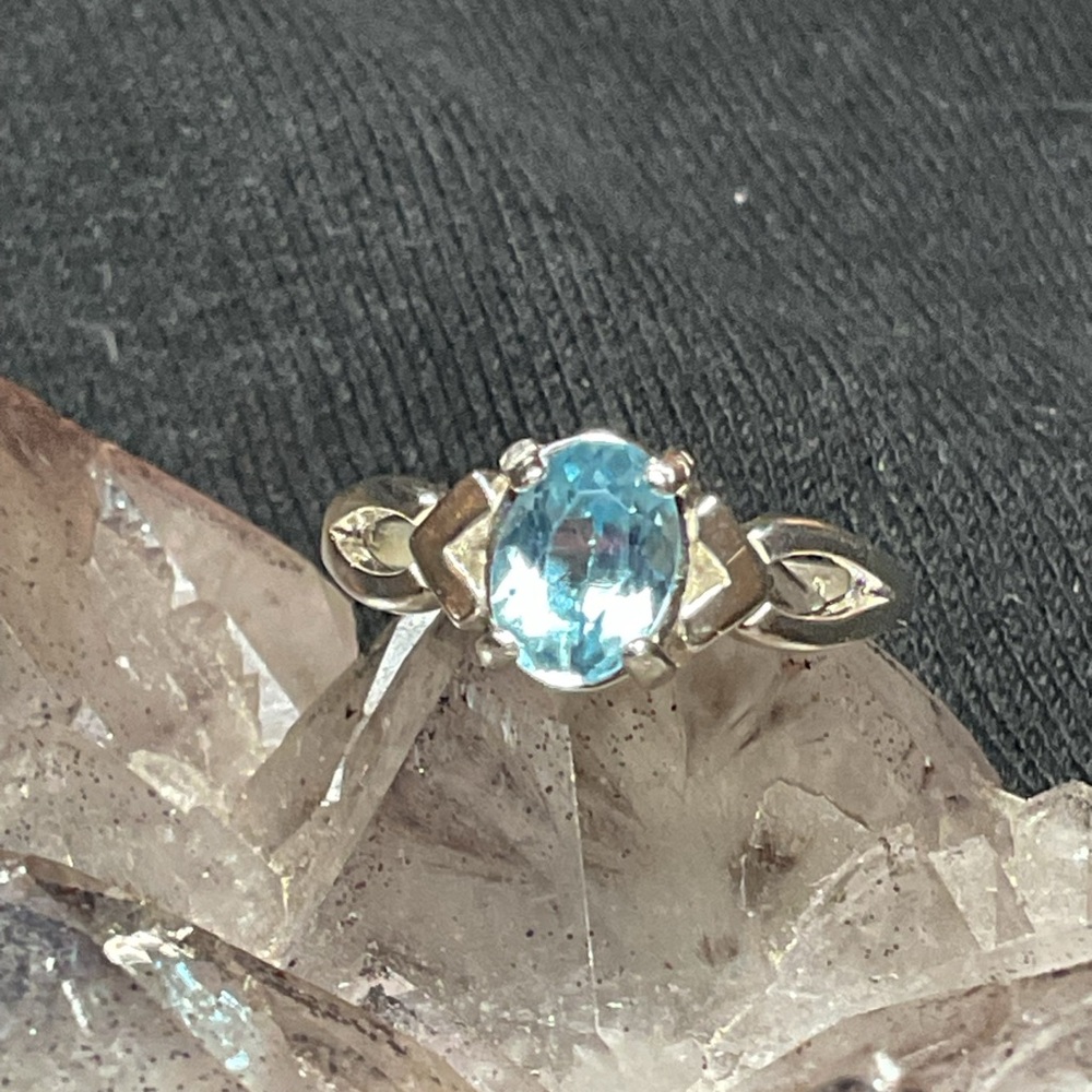 Pale Blue Spinel .925 Silver Ring
